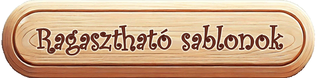 Ragasztható sablonok